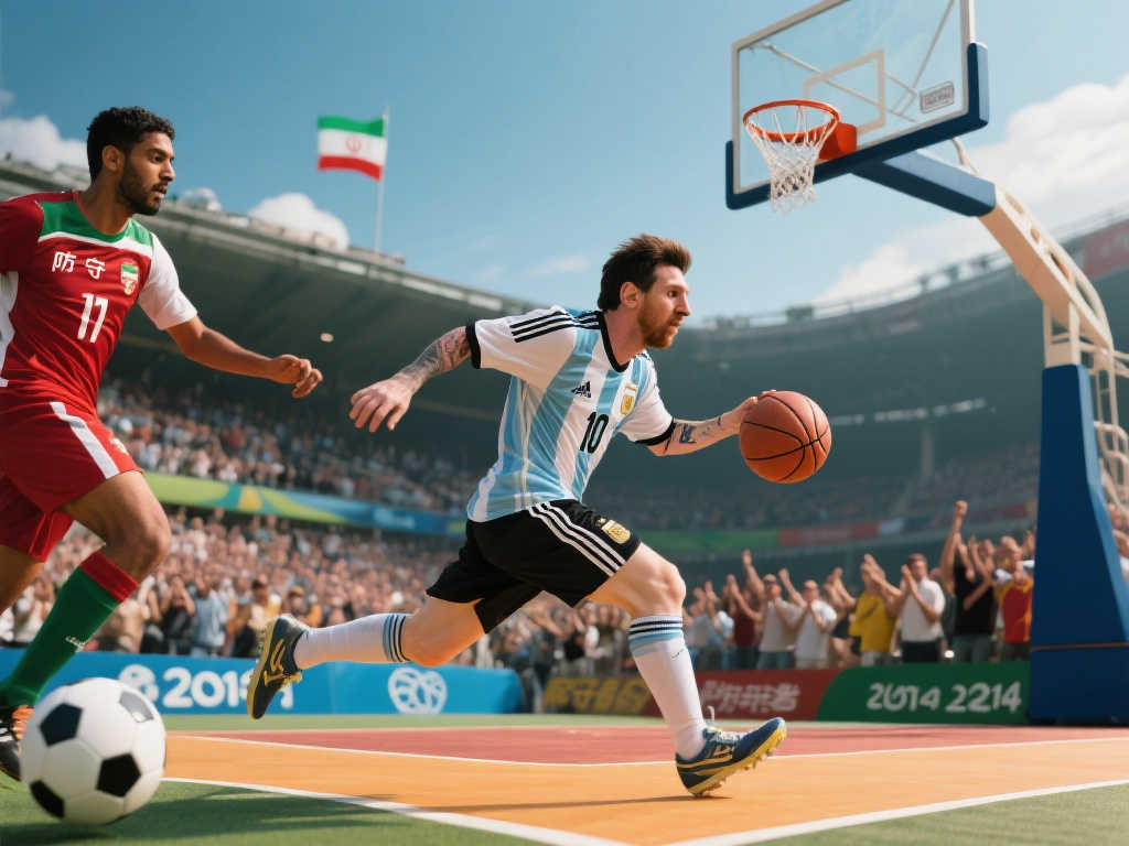 CBA球星重现世界杯经典进球，篮球场上的致敬赢得满堂彩